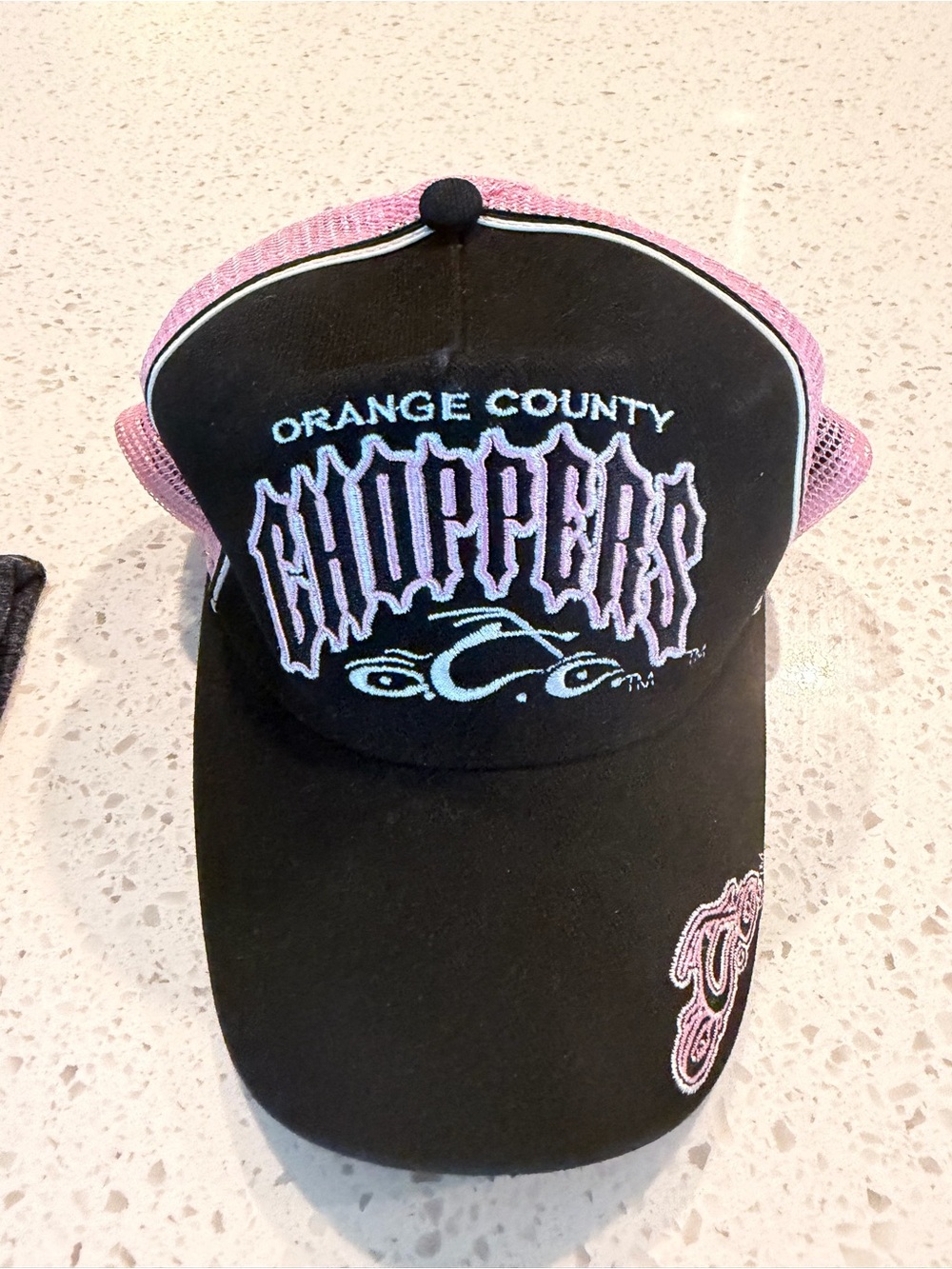 Orange County Choppers Pink & Black Trucker Hat